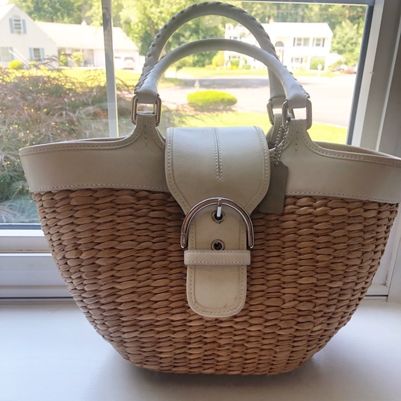 Coach Handbags - Coach Straw Bag